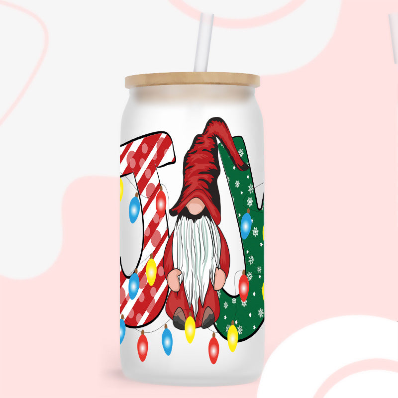 Wholesale Christmas Santa series 16oz Cup UV DTF Wraps