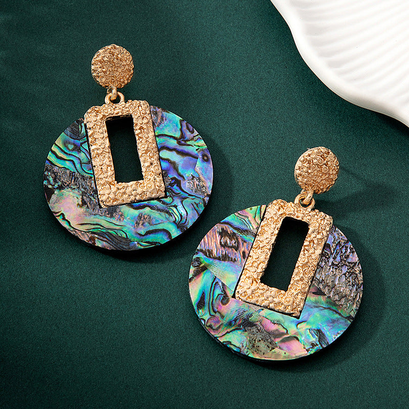 Wholesale Colorful Natural Abalone Shell Earrings