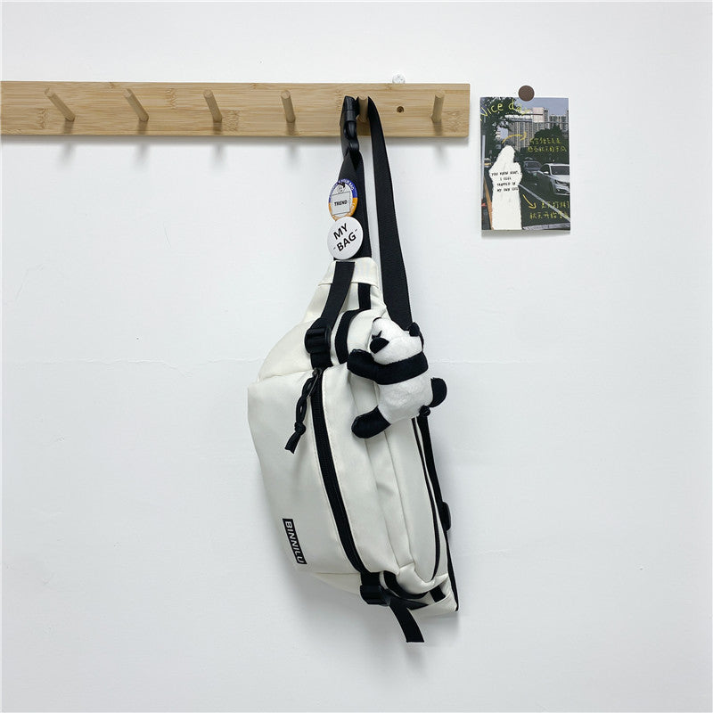 Wholesale Simple chest bag sports student women's single shoulder bag versatile crossbody bag casual waist bag