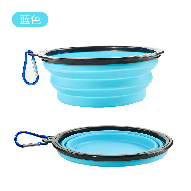 Wholesale Portable Silicone Foldable Water Bowl for Drinking Out
