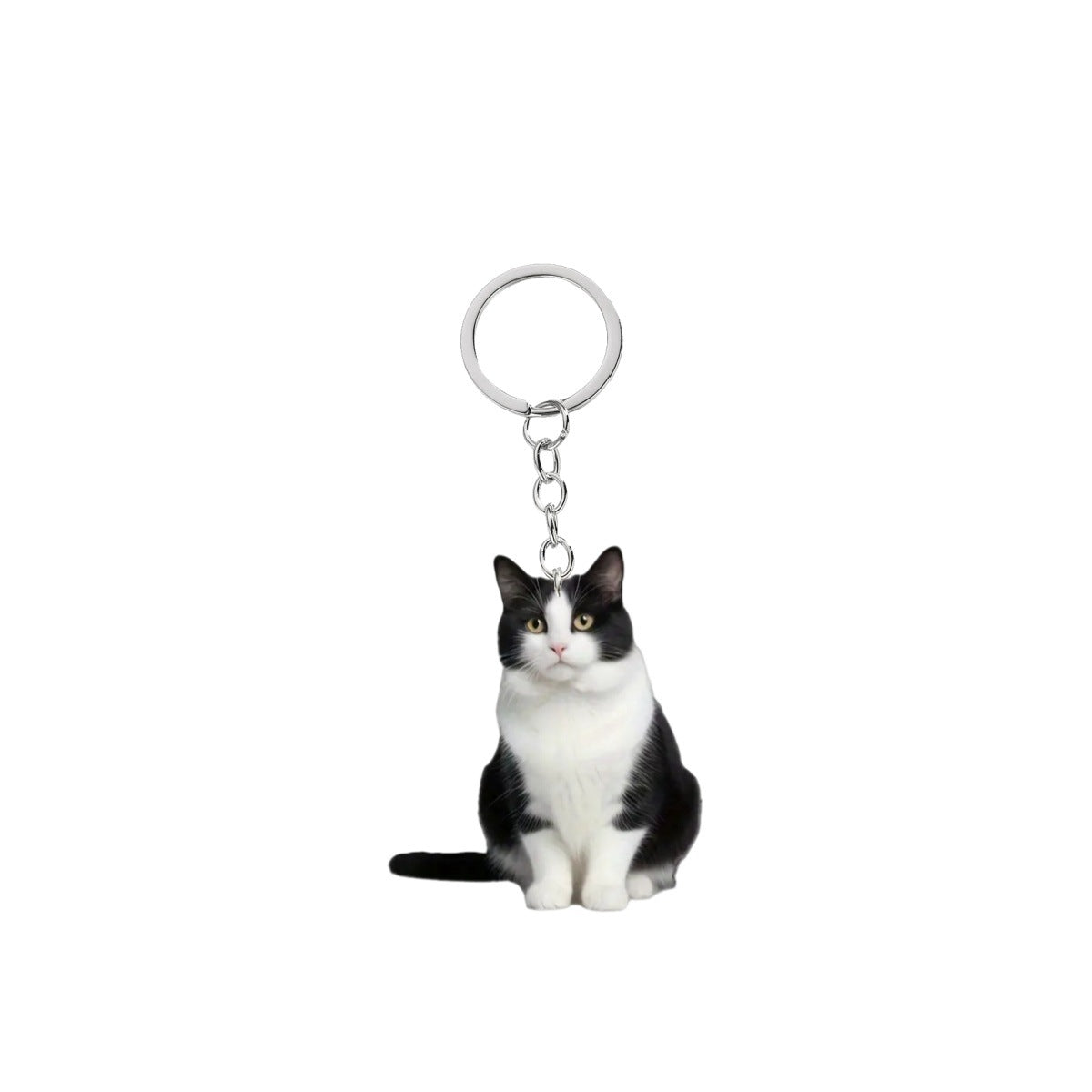 Wholesale Acrylic cute cat keychain