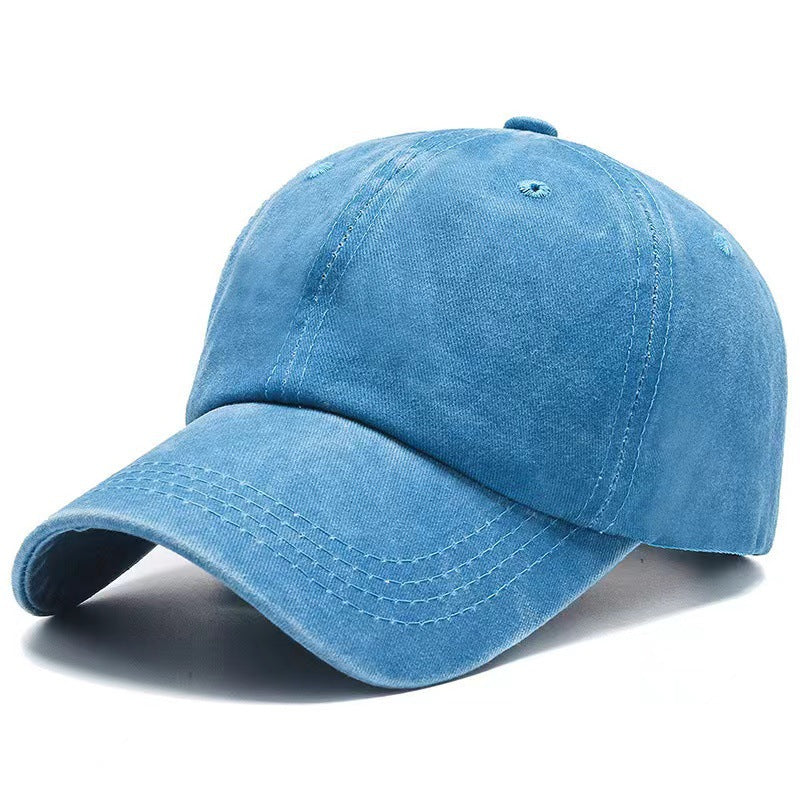 Wholesale washed denim hat old baseball cap men's and women's summer outdoor personality cap
