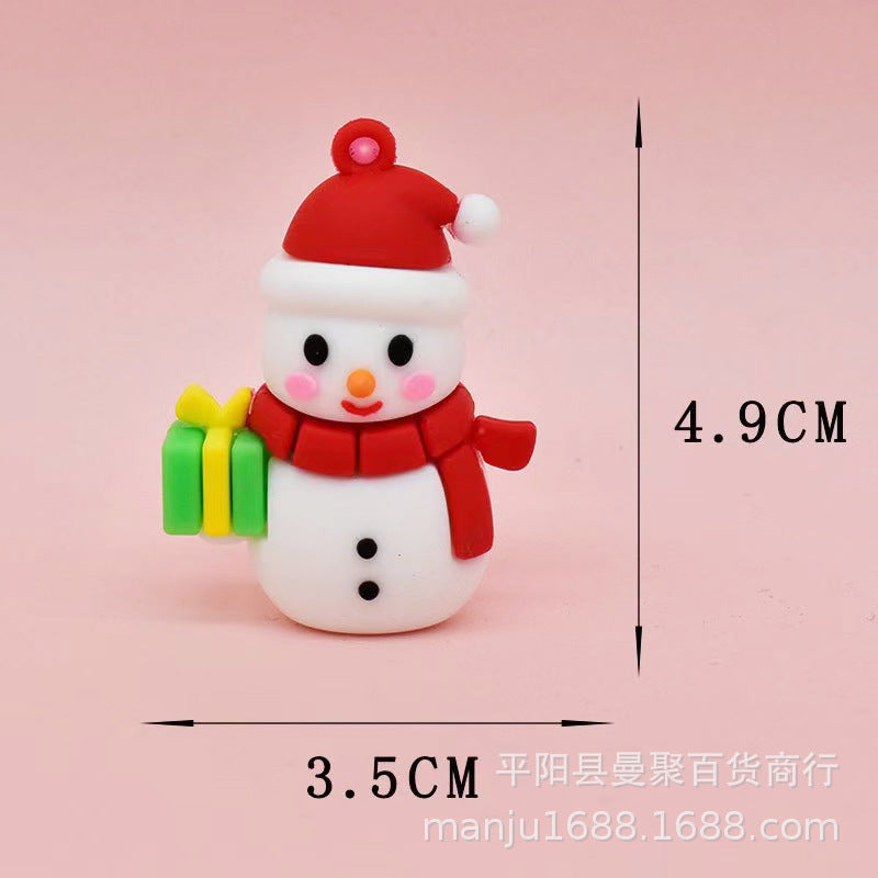 Wholesale Christmas Pendant Cartoon Keychain