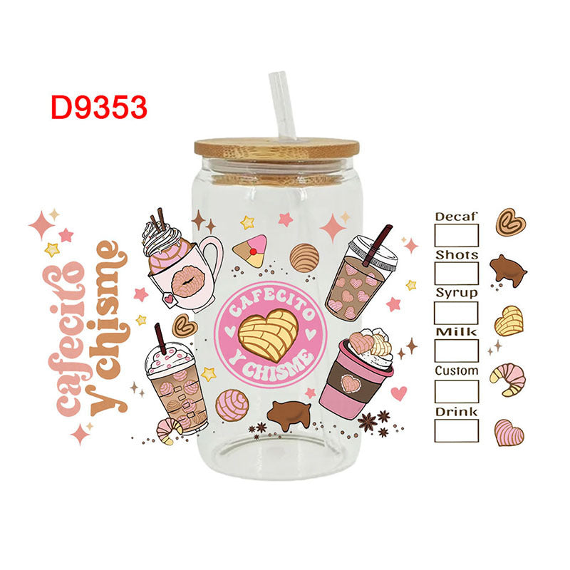 Wholesale Christmas Cuisine Series 16oz Cup UV DTF Wraps