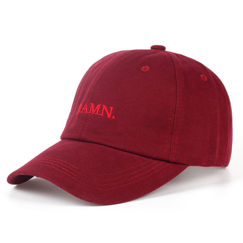 Wholesale Explosions Hat Slang DAMN Letter Embroidered Baseball Cap Outdoor Men's and Women's Leisure Sunshade Cap