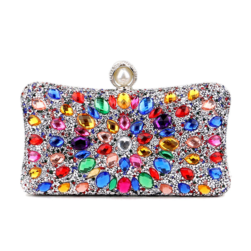 Wholesale Polyester Diamond Evening Bag