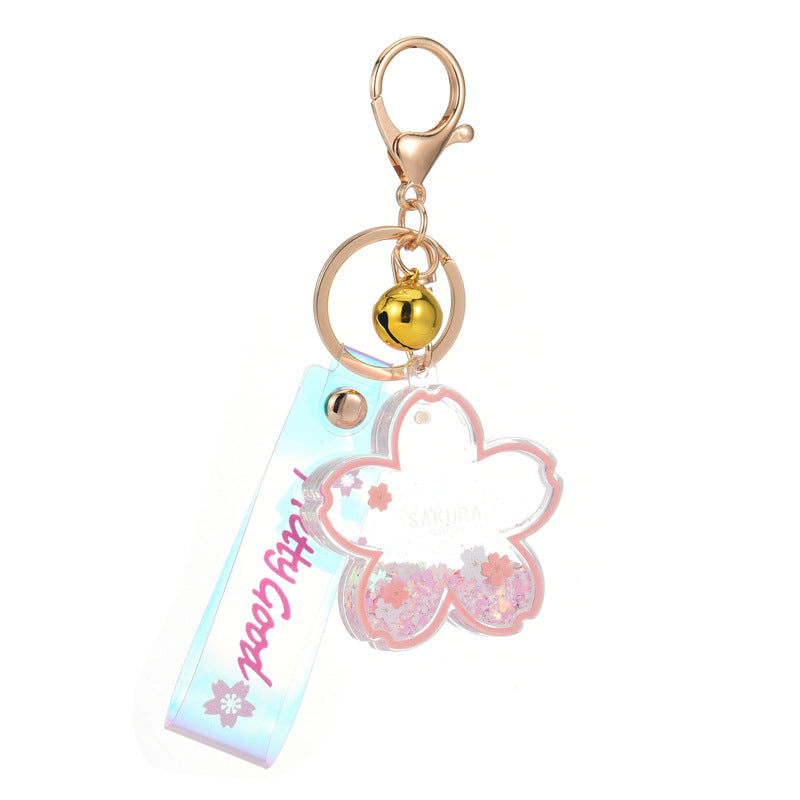 Keychanes acrílicos de flores aceitadas al por mayor