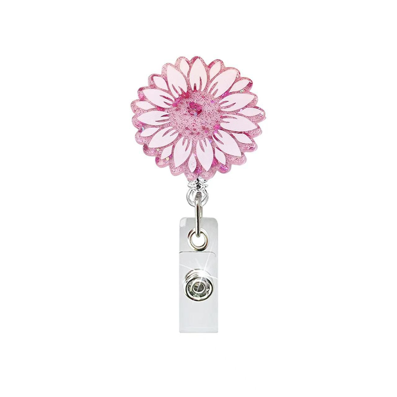 Wholesale Colorful petals sunflower flowers Badge Reels