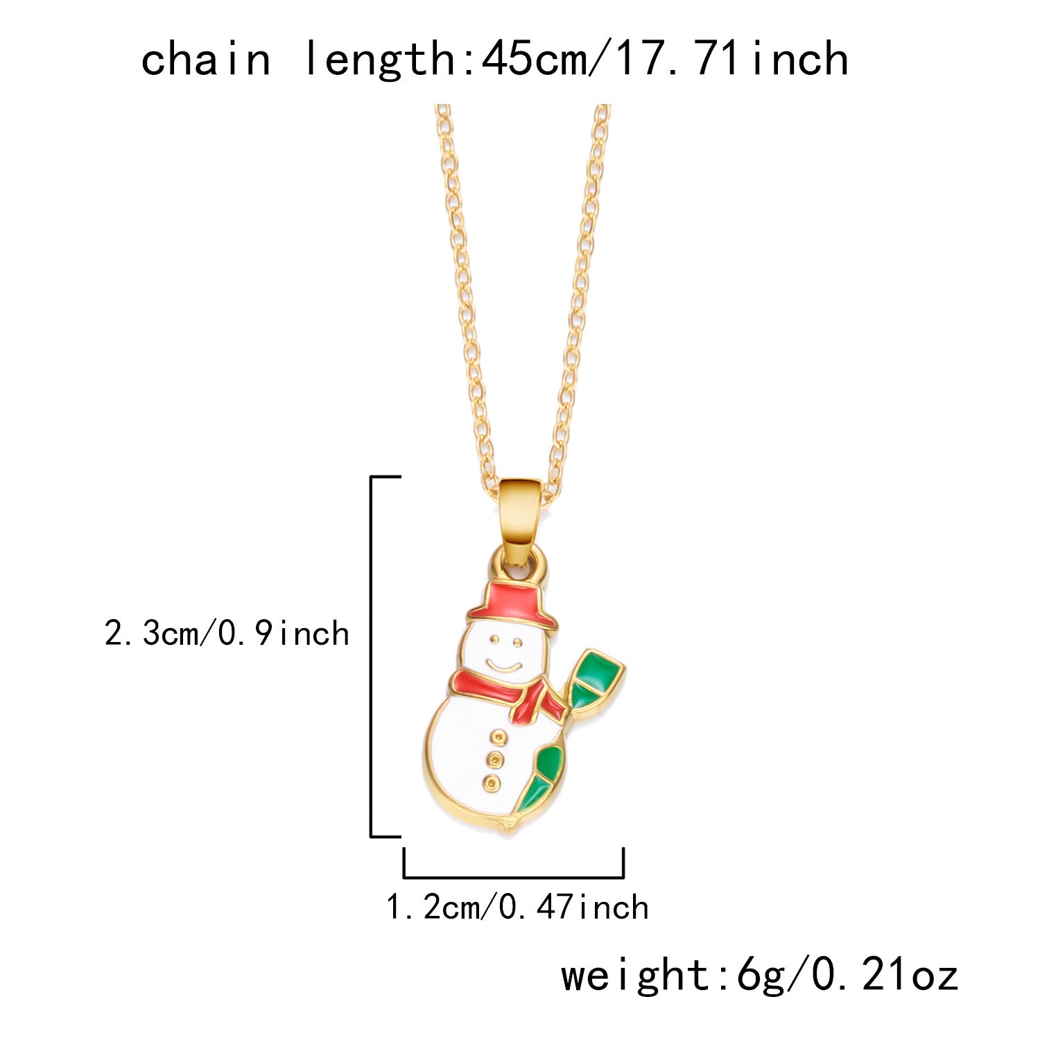 Wholesale Christmas Dopamine Colored Necklace