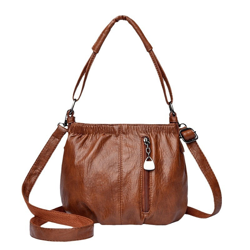 Wholesale Fashion Retro Multi-layer Large Capacity Shoulder Crossbody Bag