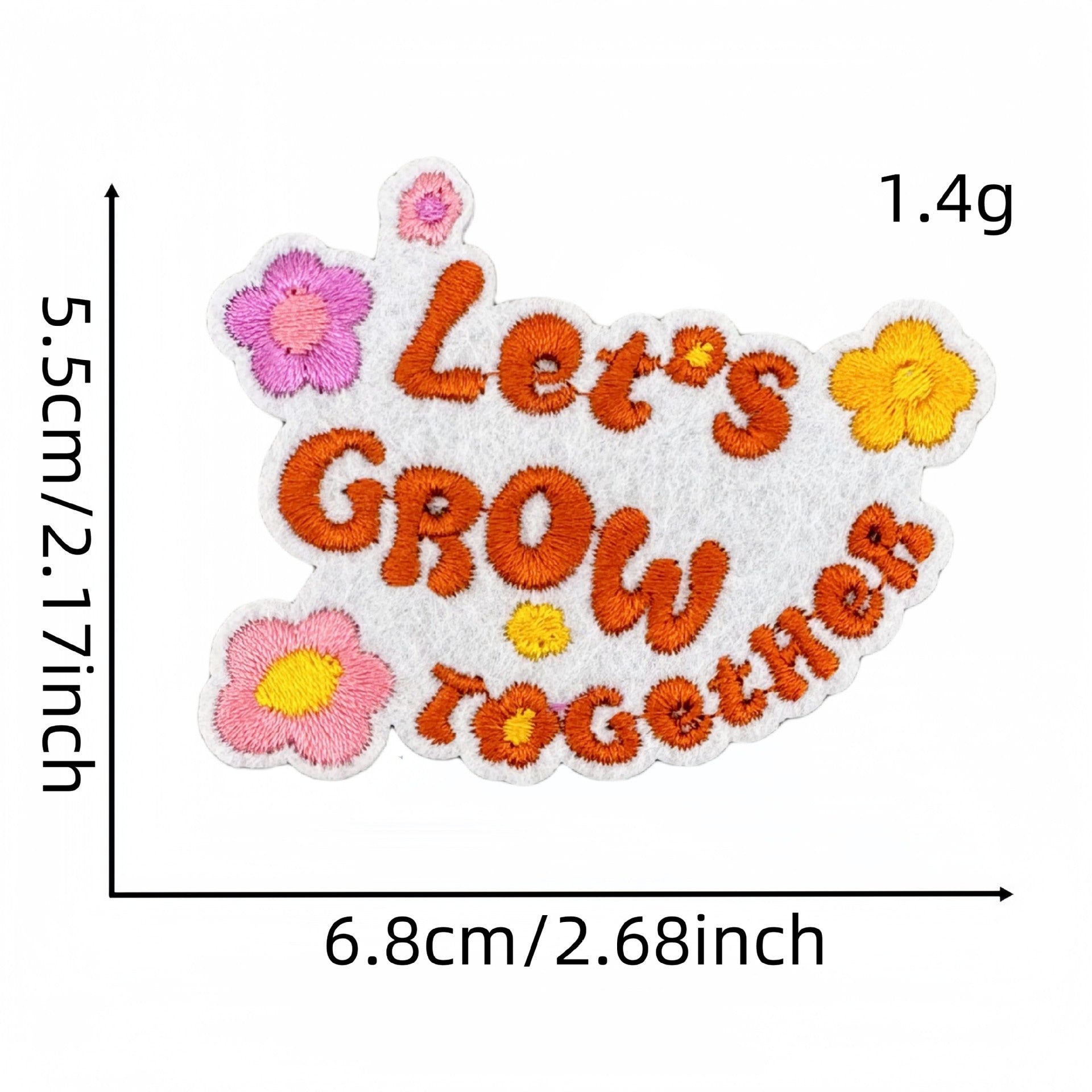Wholesale Colorful English Letter Embroidered Iron On Patch Stylish Backpack Travel Decoration Gift