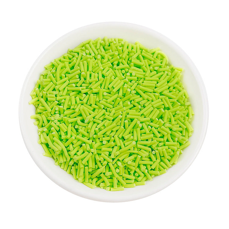 Wholesale Simulation soft clay long strip sugar granules 50 grams chocolate handmade materials