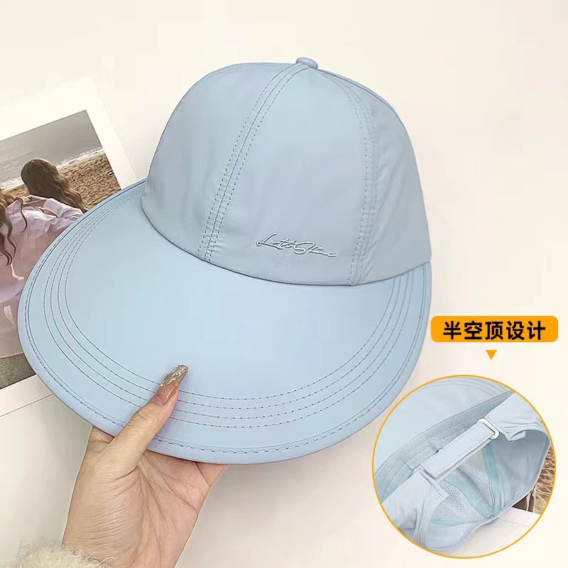Wholesale Sun protection hat for women in summer with enlarged brim, light, breathable and quick-drying cap