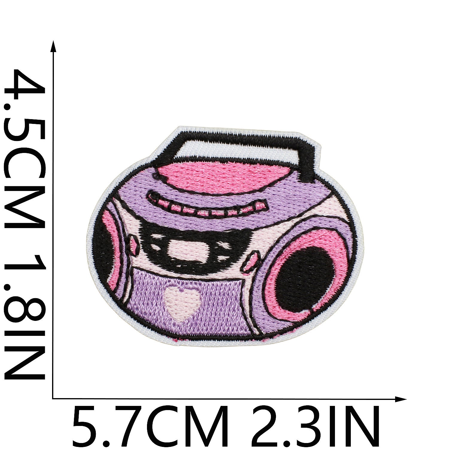 Wholesale Stylish Purple Eye Embroidery Patch Design Iron On Applique For Clothing DIY Fashion Accessory Gift