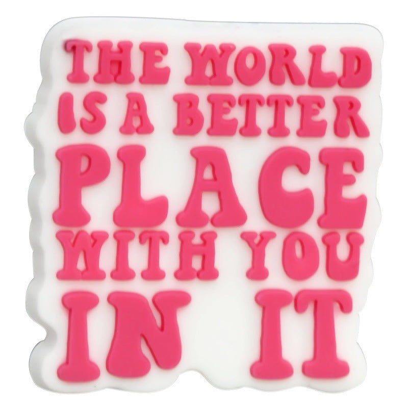 Wholesale  Random 100pcs/pack  Phrase series bead  Focal Beads