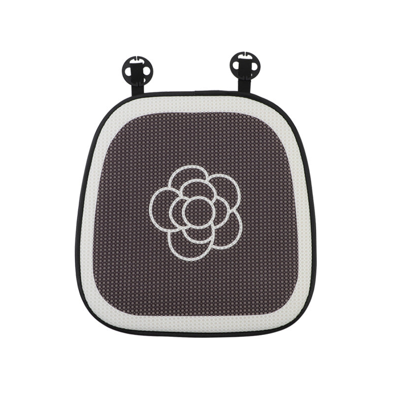 Wholesale Ice Silk Camellia Flower Car Breathable Single Seat Cushion