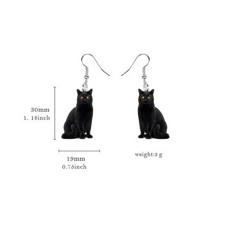 Wholesale 10pcs Rooster, Cow, Hamster, Piglet, Hedgehog, Squirrel, Rabbit, Black Cat, Puppy, Animal Earrings