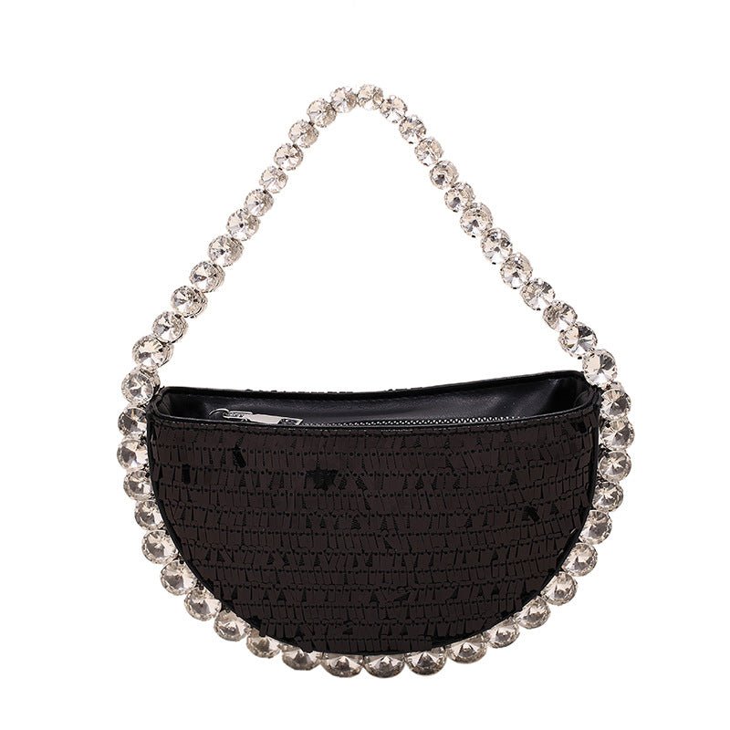 Wholesale Sequin Studded PU Handbag Dinner Bag
