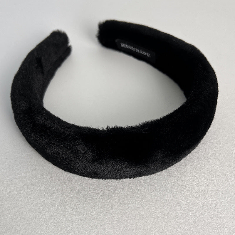 Wholesale Autumn and Winter Plush Wide Edge Headband