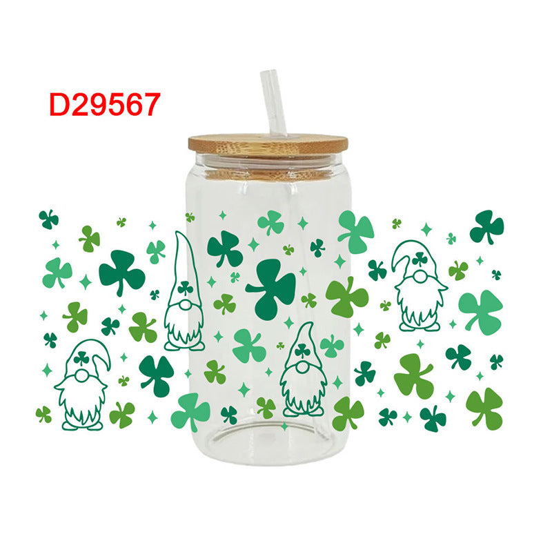 Wholesale Green forest 16oz Cup UV DTF Wraps