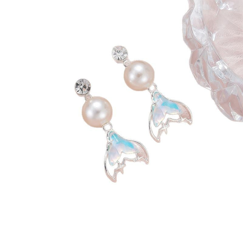 Wholesale Mermaid Pearl Earrings Mother's Day