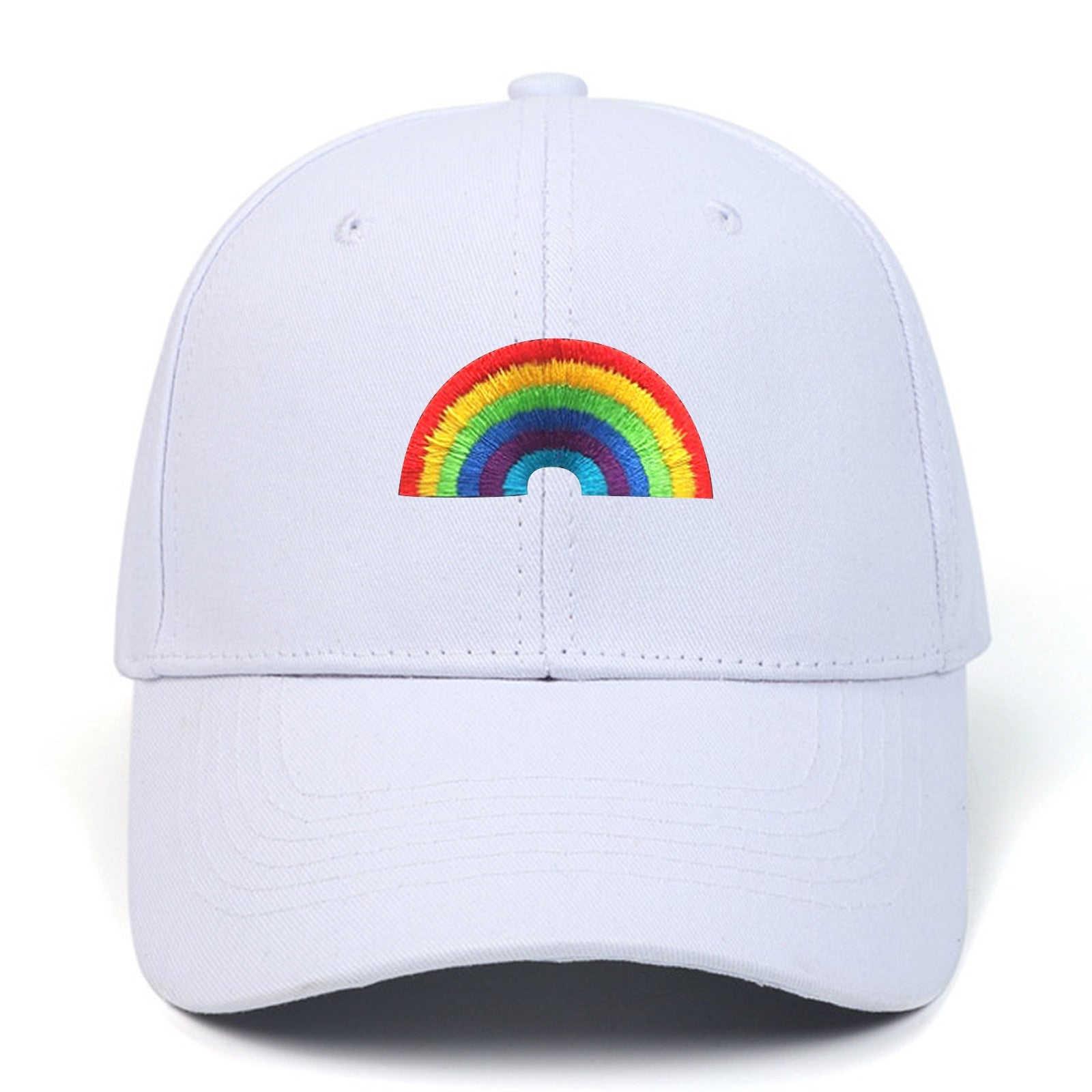 Wholesale Cotton LGBT Rainbow Embroidery Baseball Cap