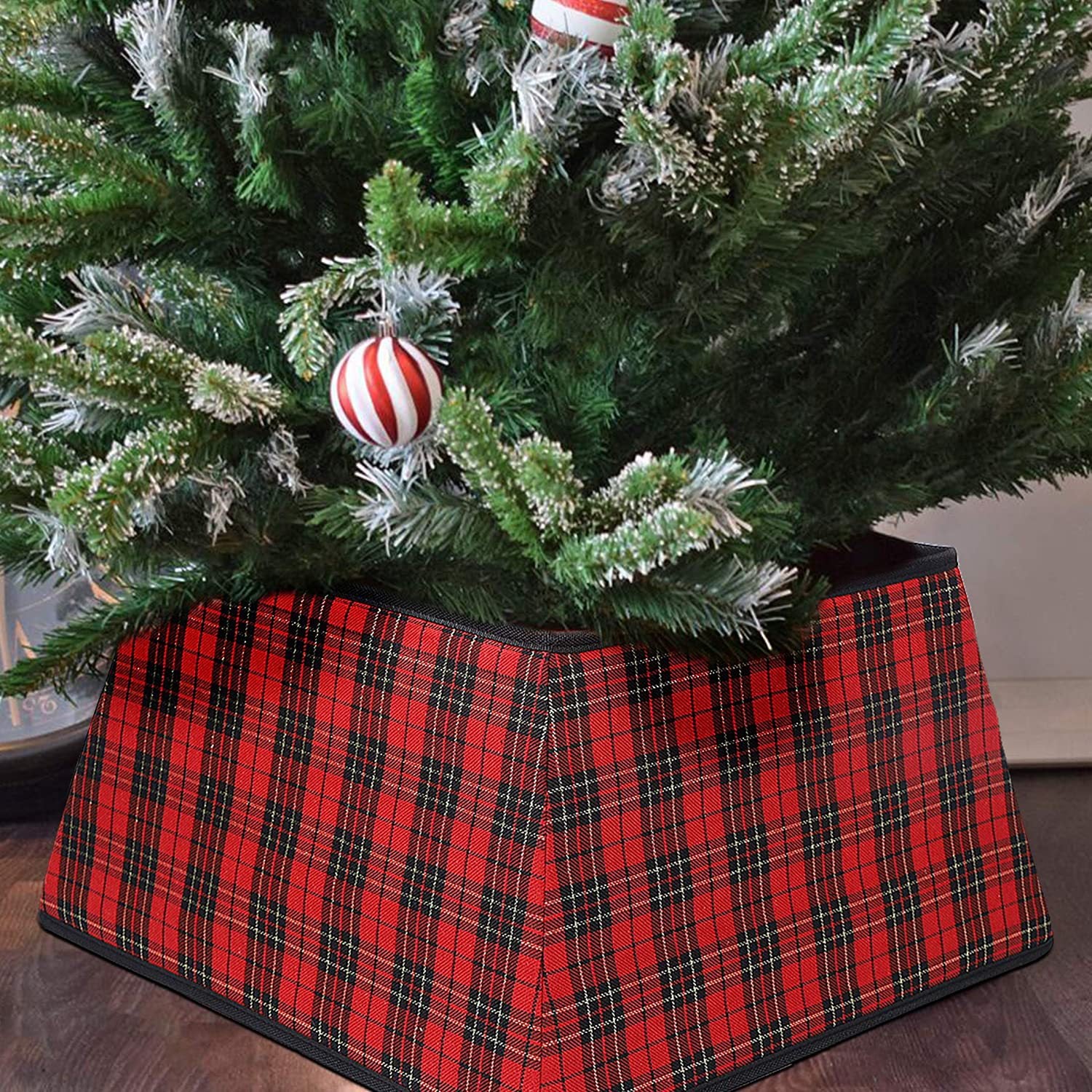 Wholesale Fabric Christmas Tree Skirt Base decoration Props