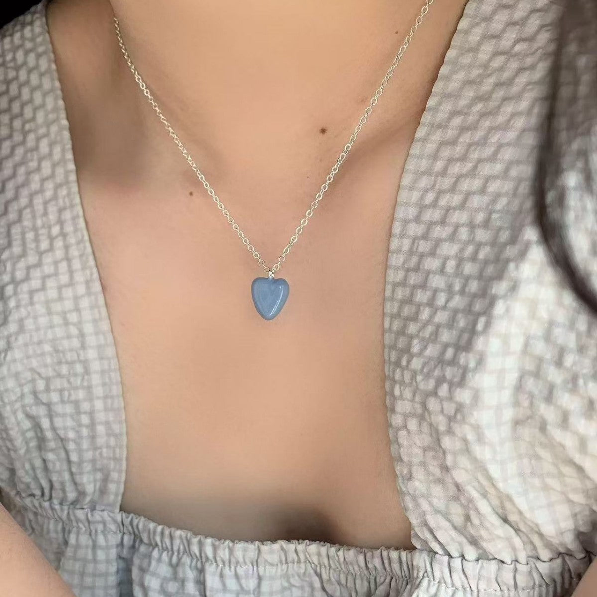 Wholesale Hailanbao Love Pendant Double layered Clavicle Chain