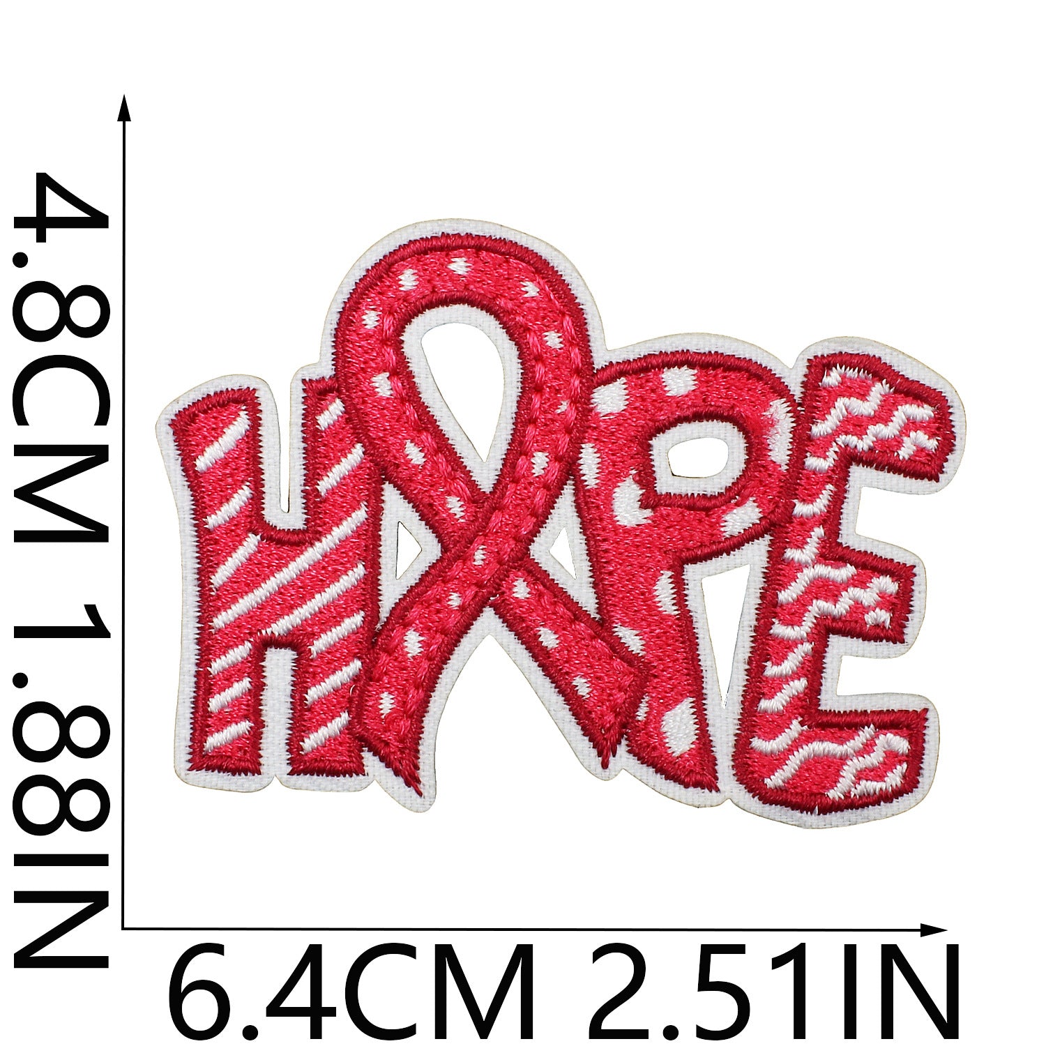 Wholesale Health Day Care for Women Pink Embroidery DIY Patches