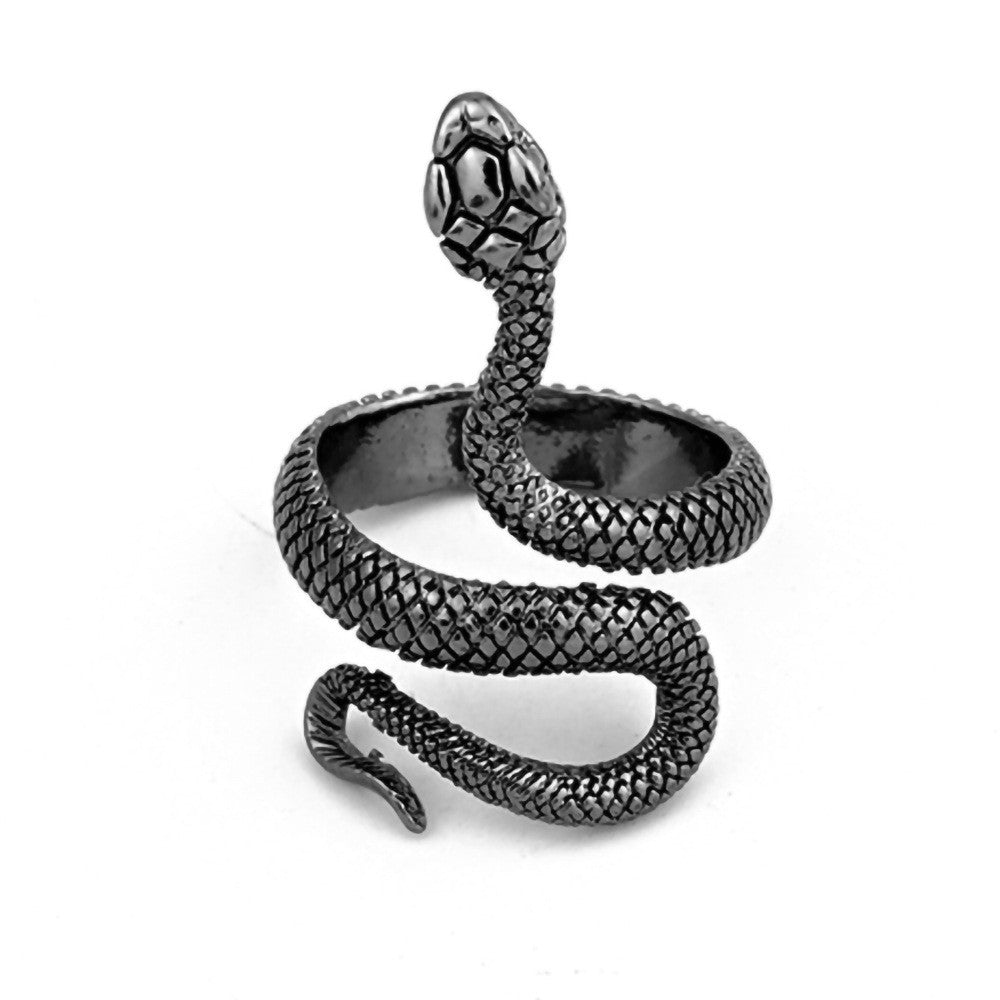 Wholesale Vintage snake ring open wound king cobra ring