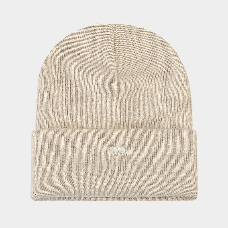 Wholesale Bear Embroidery Thickened Warm Winter Woolen Knitted Hat