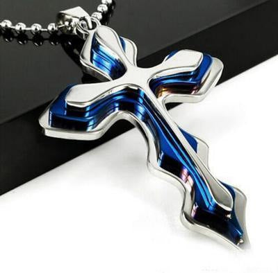Wholesale Men's Metal Pendant Cross Necklace