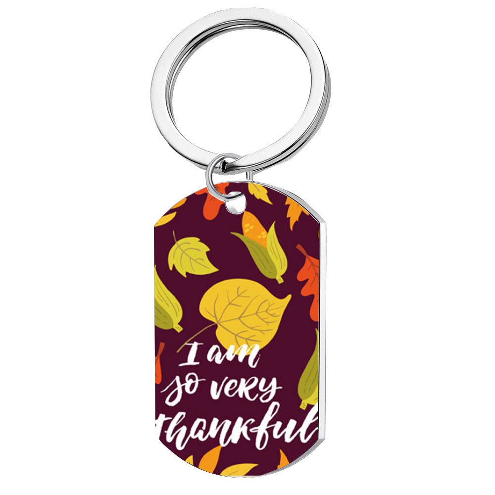 Wholesale Western Farm Stainless Steel Keychain