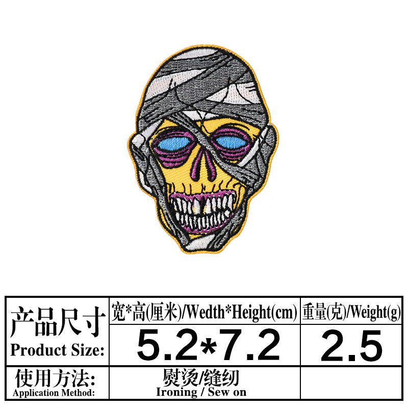 Wholesale Twill  Embroidered Patch y Clown Badge DIY Fashion Accessory for Coat Bag Hat