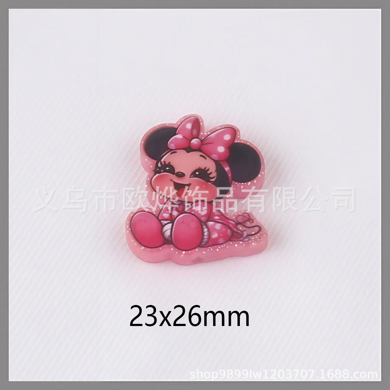 Wholesale 10pcs glitter cartoon straight-hole DIY acrylic beads OLY Exclusive
