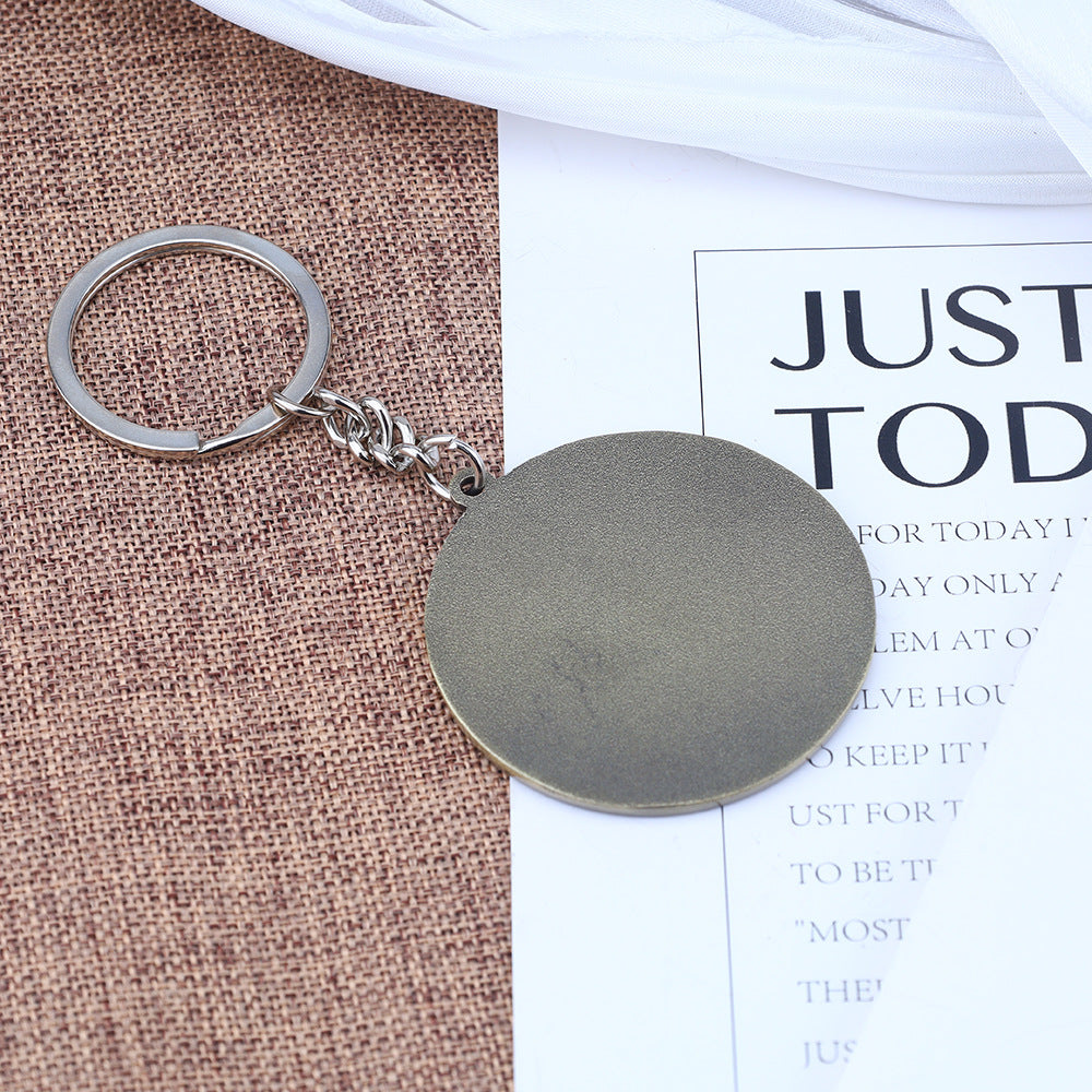 Wholesale Game Peripherals  Retro Metal Keychain Pendant