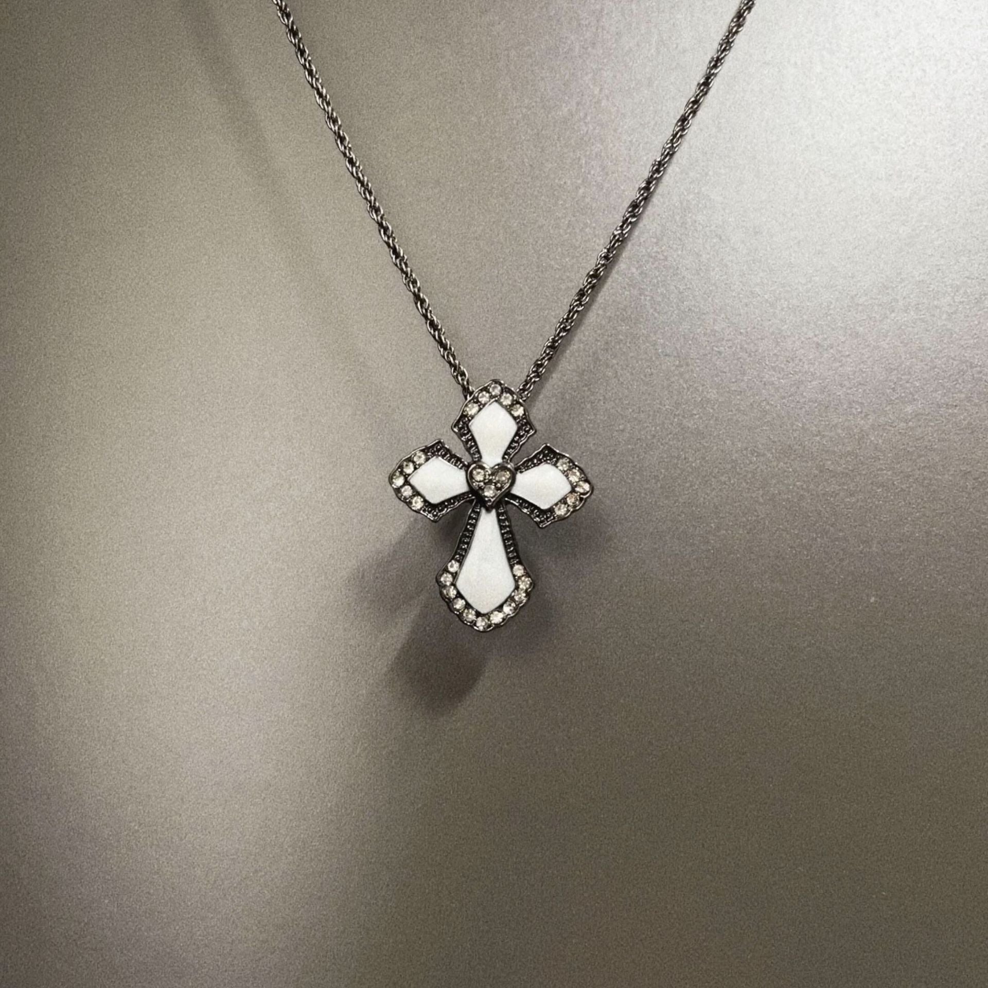 Wholesale Color printed card cross moon cartoon cat necklace