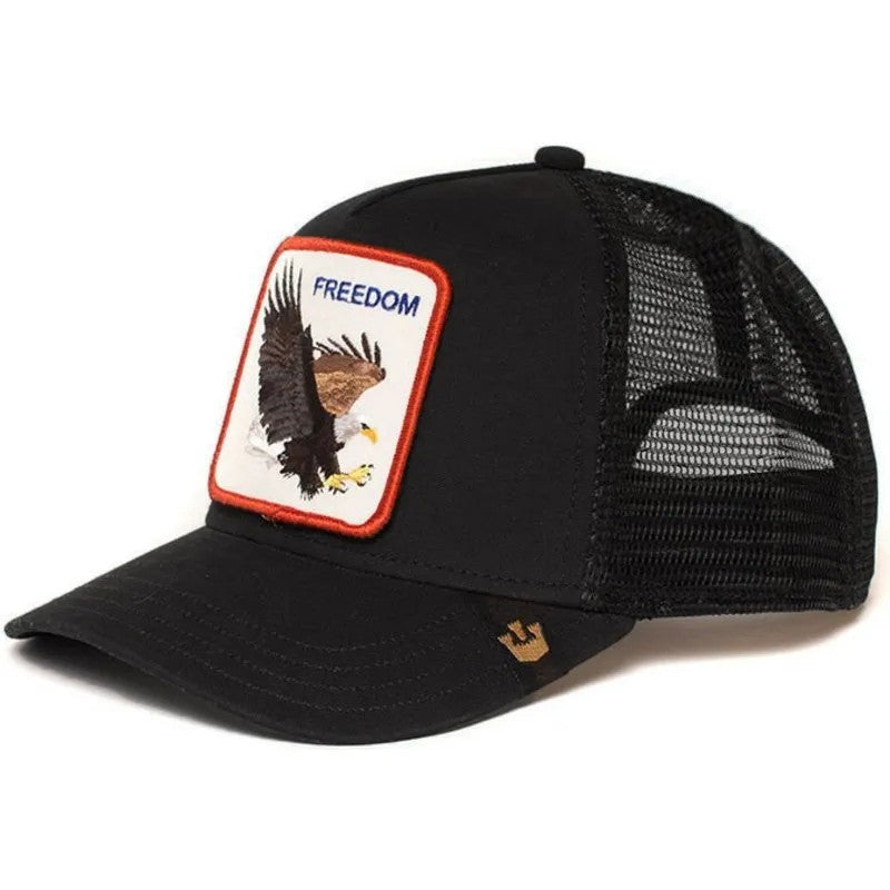 Wholesale Polyester Animal Cartoon Sun Protection Mesh Embroidered Baseball Caps