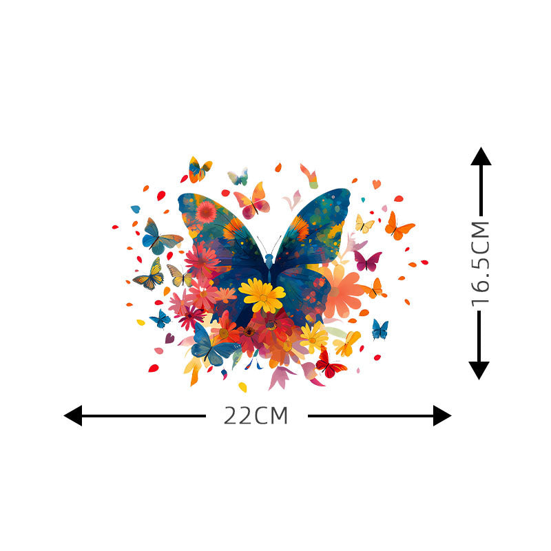 Wholesale 10pcs Colorful Flower Butterfly UV DTF Ready to Press Transfers Wraps