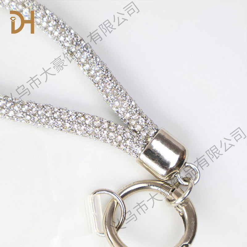 Wholesale Colorful Rainbow Diamond Pendant Rhinestone Keychain