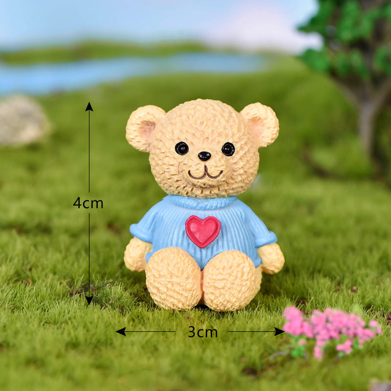Wholesale Little Bear Family Series Cute Animal Micro Scenes Doll Accessories