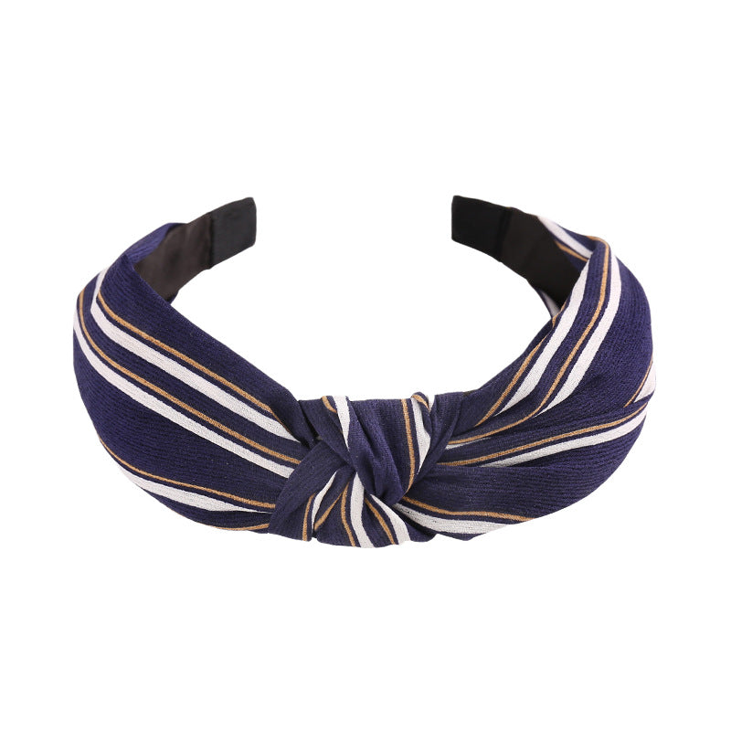 Wholesale Vintage Wide Edge Fabric Tie Headbands