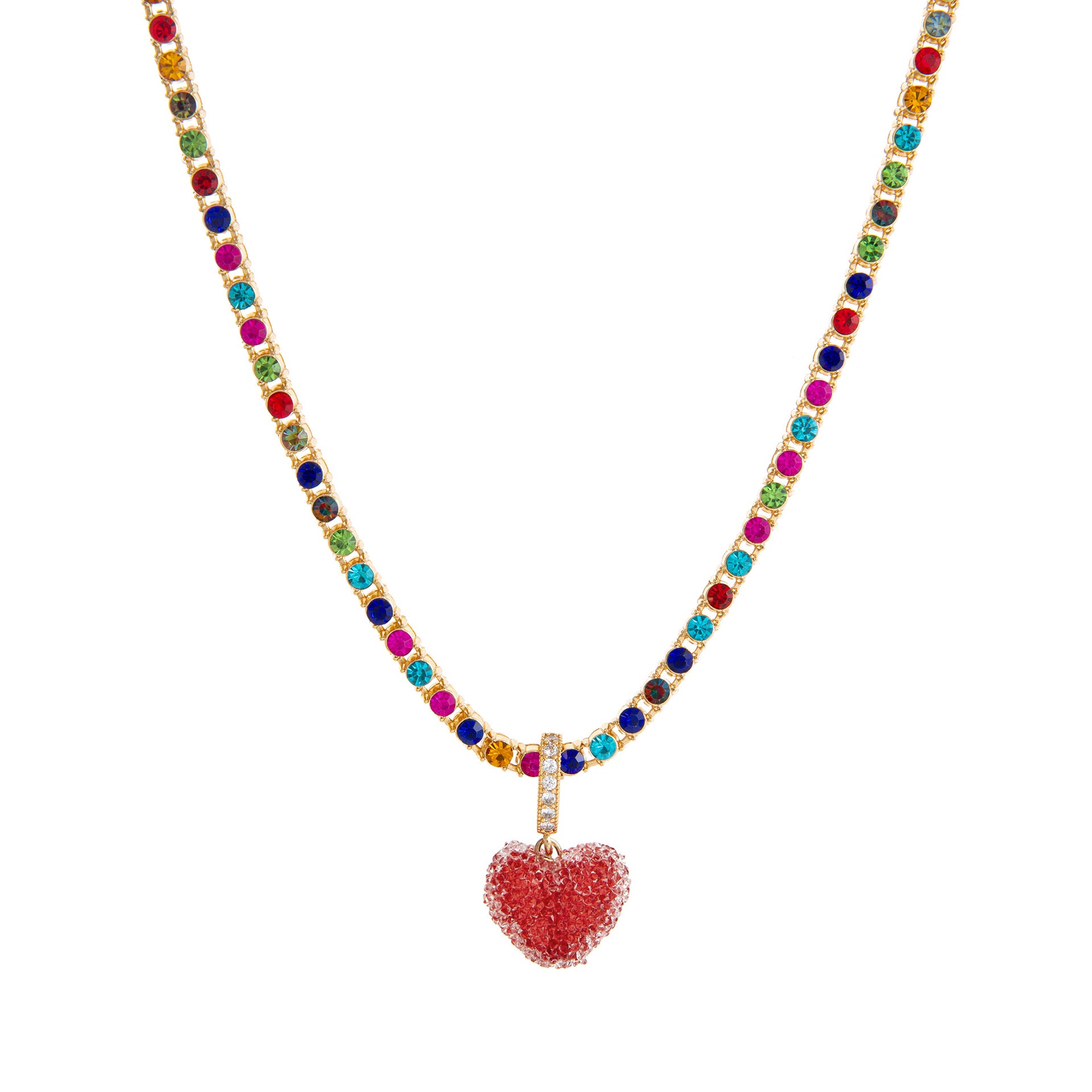 Wholesale Colorful Heart Cute Candy Resin Necklace  Earrings Jewelry Set