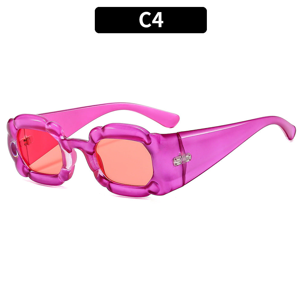 Wholesale Irregular Petal PC Sunglasses