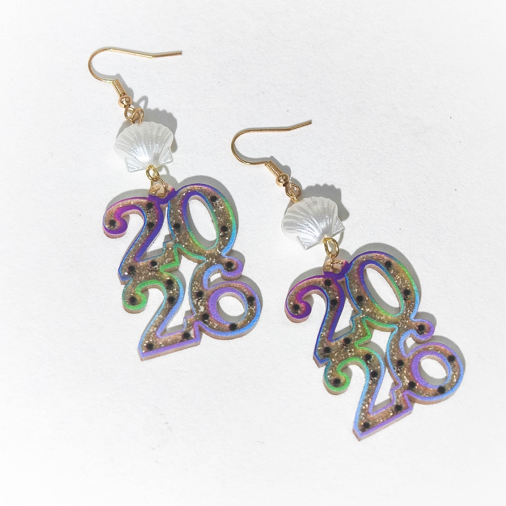 Wholesale 2026 Acrylic Digital Acrylic Earrings