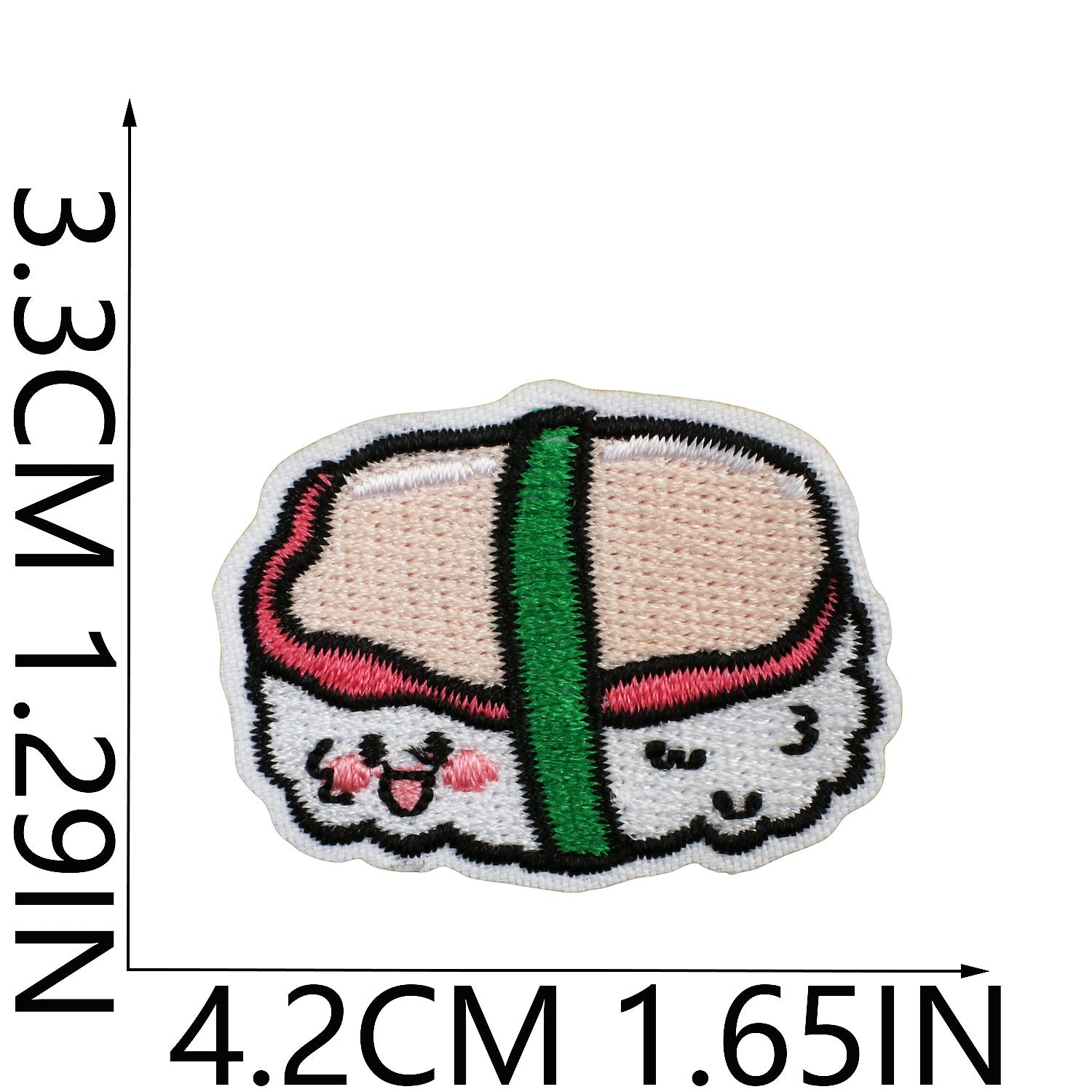 Wholesale Cartoon Salmon Sushi Embroidered Patch For Clothing DIY Decorative Accent
