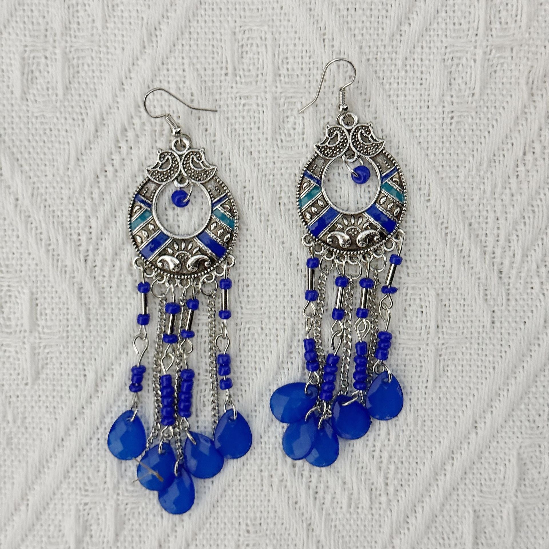 Wholesale Long tassel Bohemian earrings