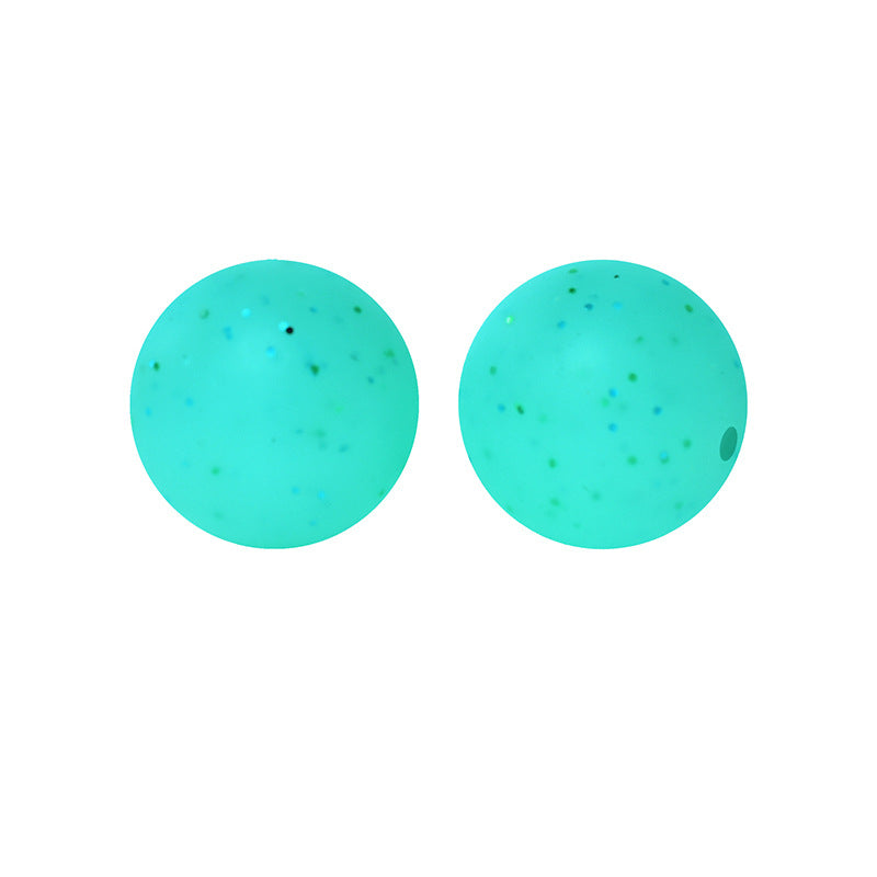 Wholesale 50pcs/pack Imitation Metal Style Speckle Silicone Beads