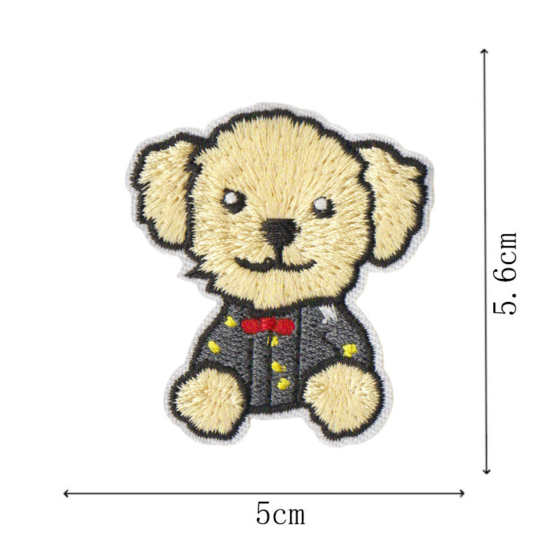 Wholesale Cartoon Cute Pet Dog Embroidery DIY Patches