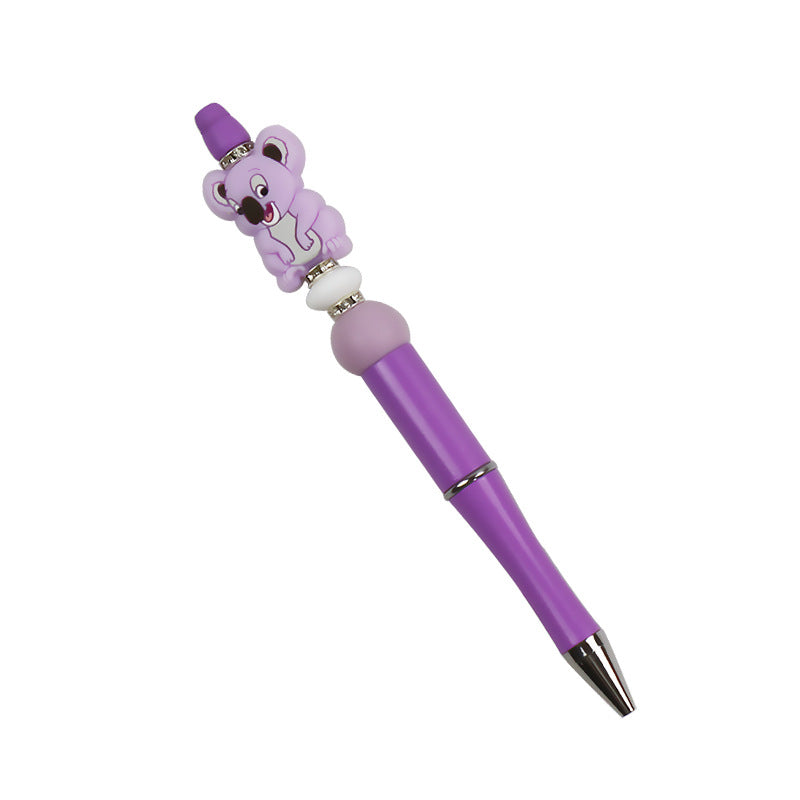 Wholesale 10PCS DIY Handmade Cartoon Koala Silicone Bead Pen